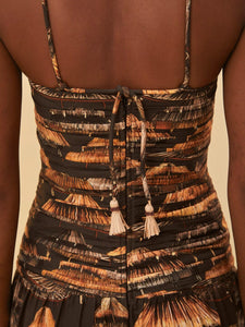 Brown Shuhu Maxi Dress Sleeveless