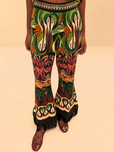 Green Coconut Tree Flow Pants