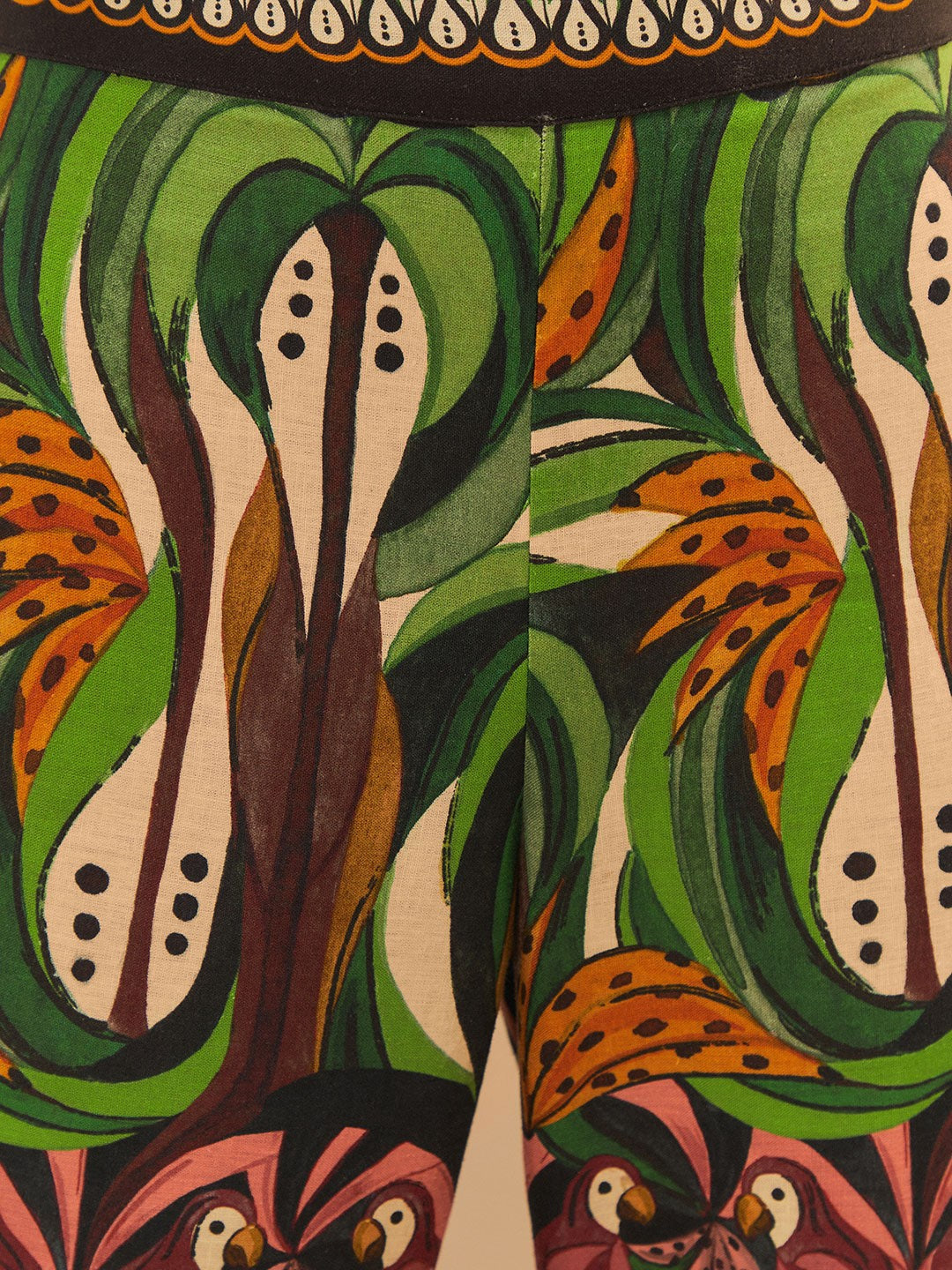 Green Coconut Tree Flow Pants