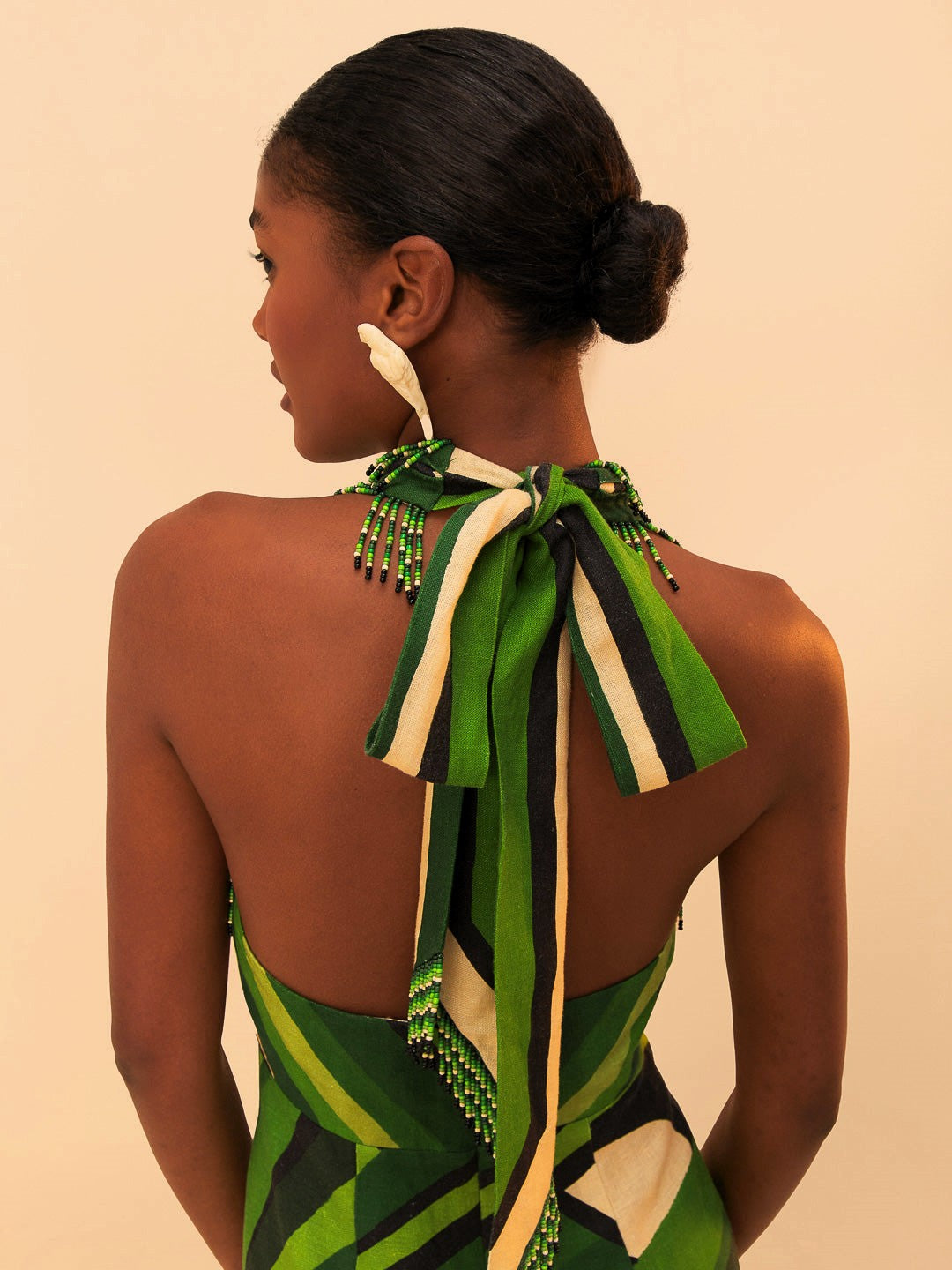 Green Toucan Tree  Maxi Dress