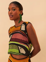 Load image into Gallery viewer, Toucan Tree Crochet Top
