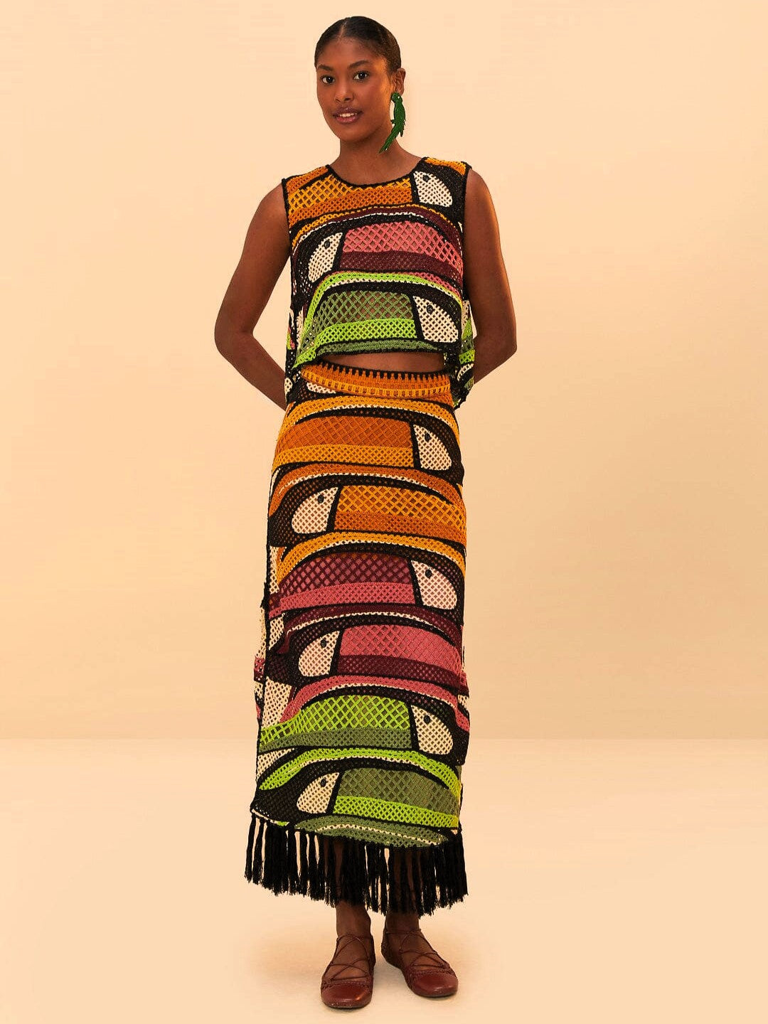 Toucan Tree Crochet Top