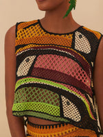 Load image into Gallery viewer, Toucan Tree Crochet Top
