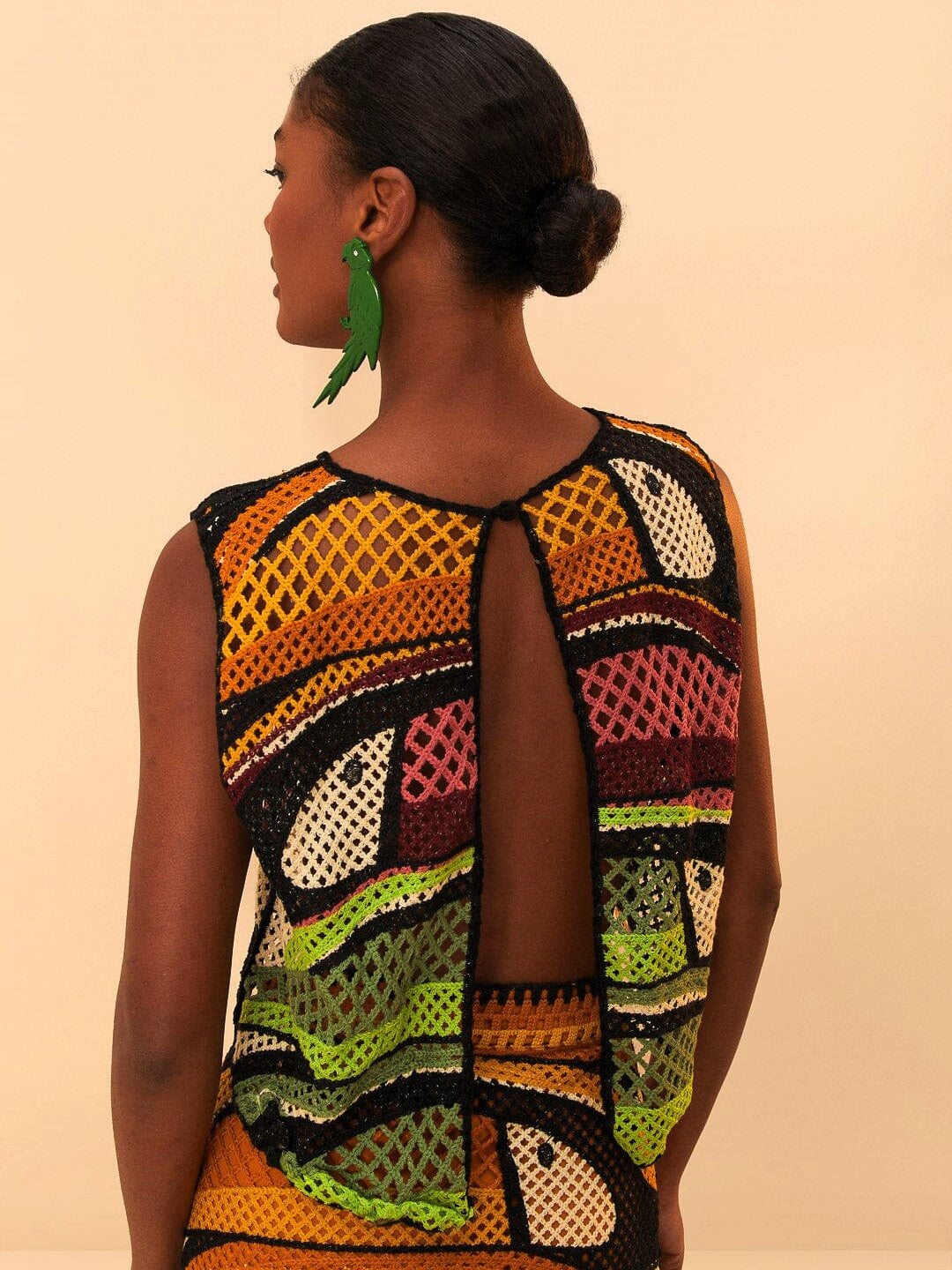 Toucan Tree Crochet Top