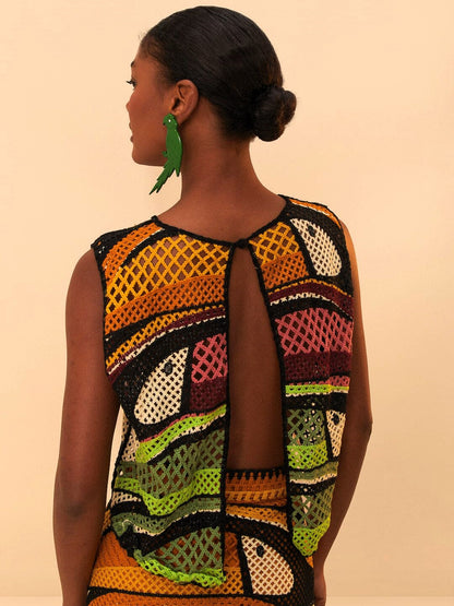 Toucan Tree Crochet Top