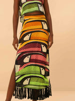 Load image into Gallery viewer, Toucan Tree Crochet Skirt
