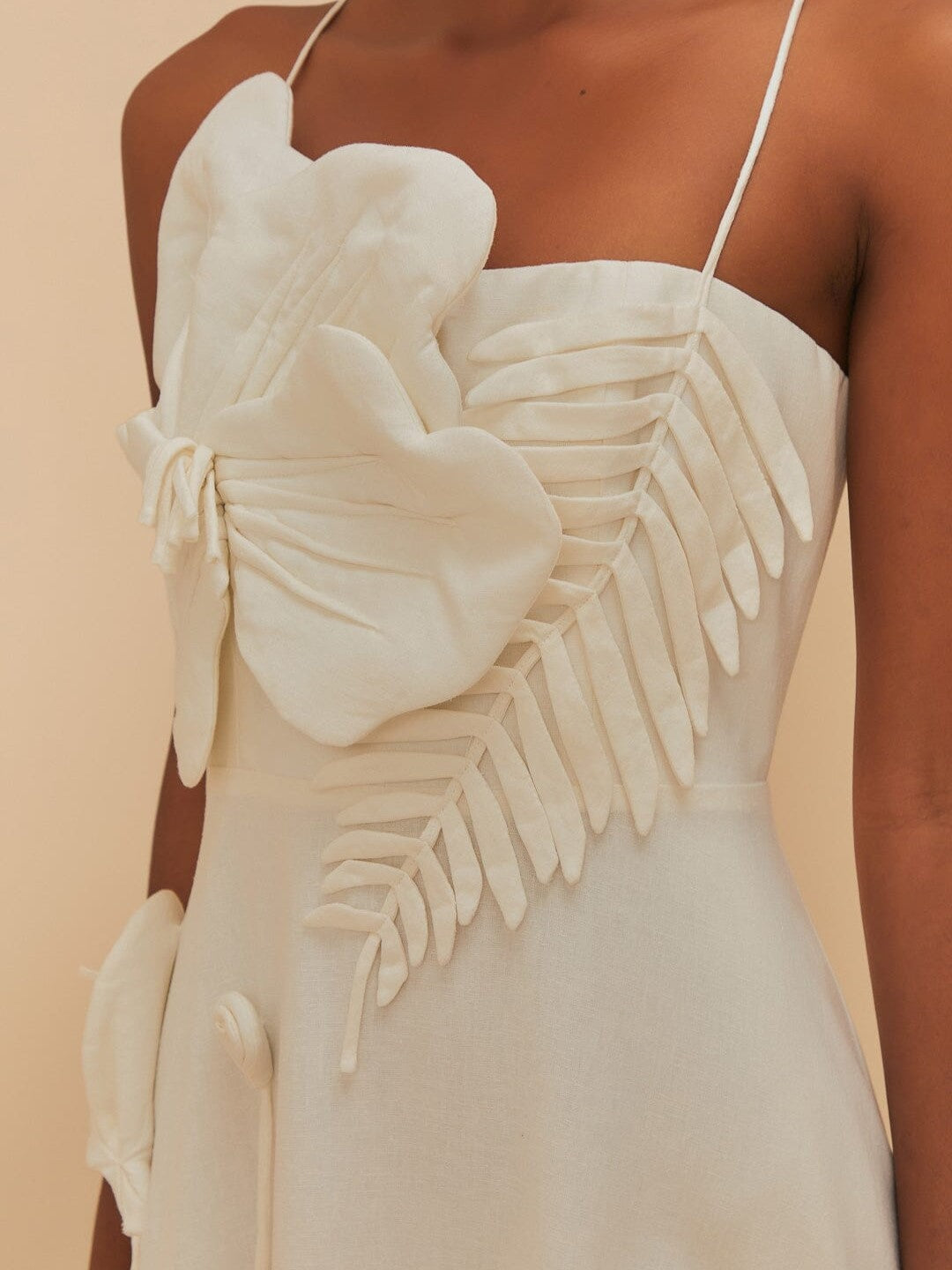 Off-white Garden Midi Dress