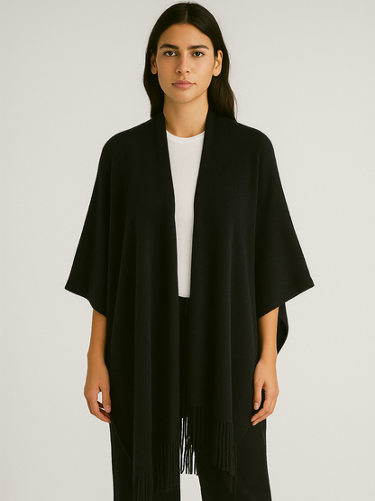 Cashmere poncho