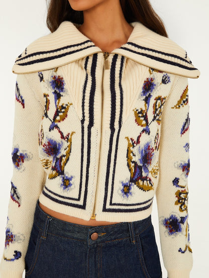 Farm Rio Golden Nature Knit Cardigan
