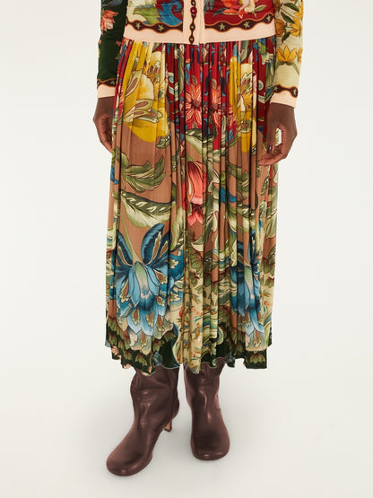 Farm Rio Lunar Boho Midi Skirt