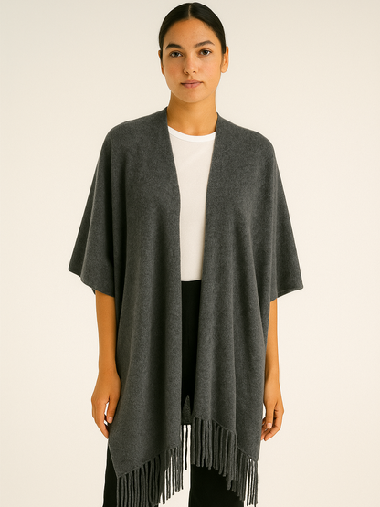 Cashmere poncho