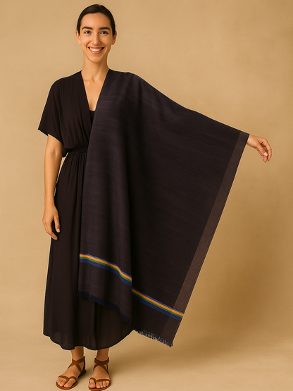 Large Pashmina & Wool Shawl