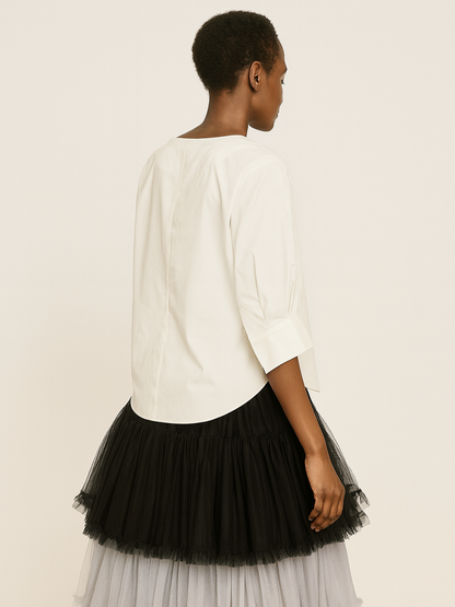 1/2 Sleeve Loose Shirt