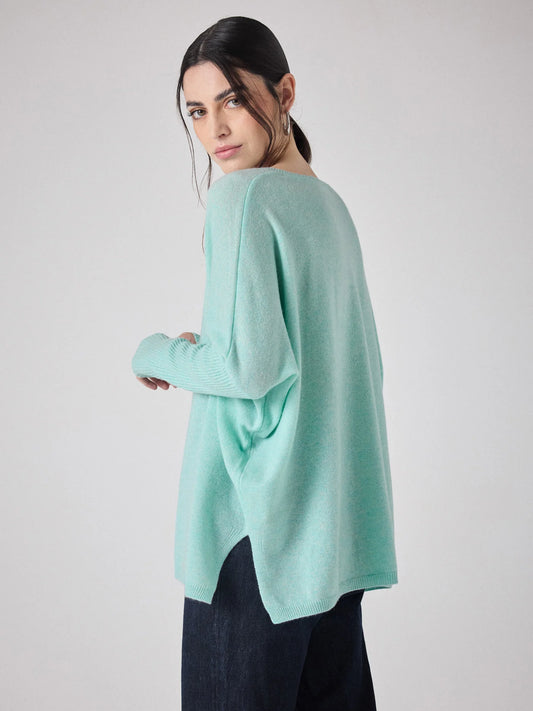 Faustine cashmere jumper Agave