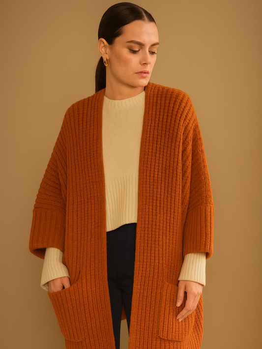 Oversized Knit Coat
