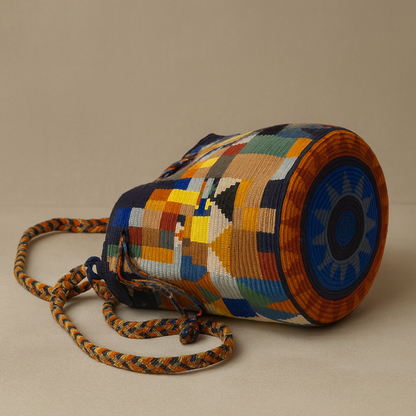 Handmade Medium Wayuu Apolo Blue
