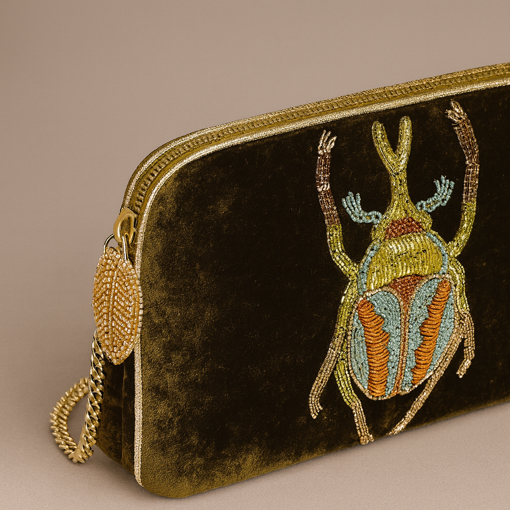 Beetle Velvet Bag