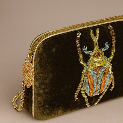 Beetle Velvet Bag