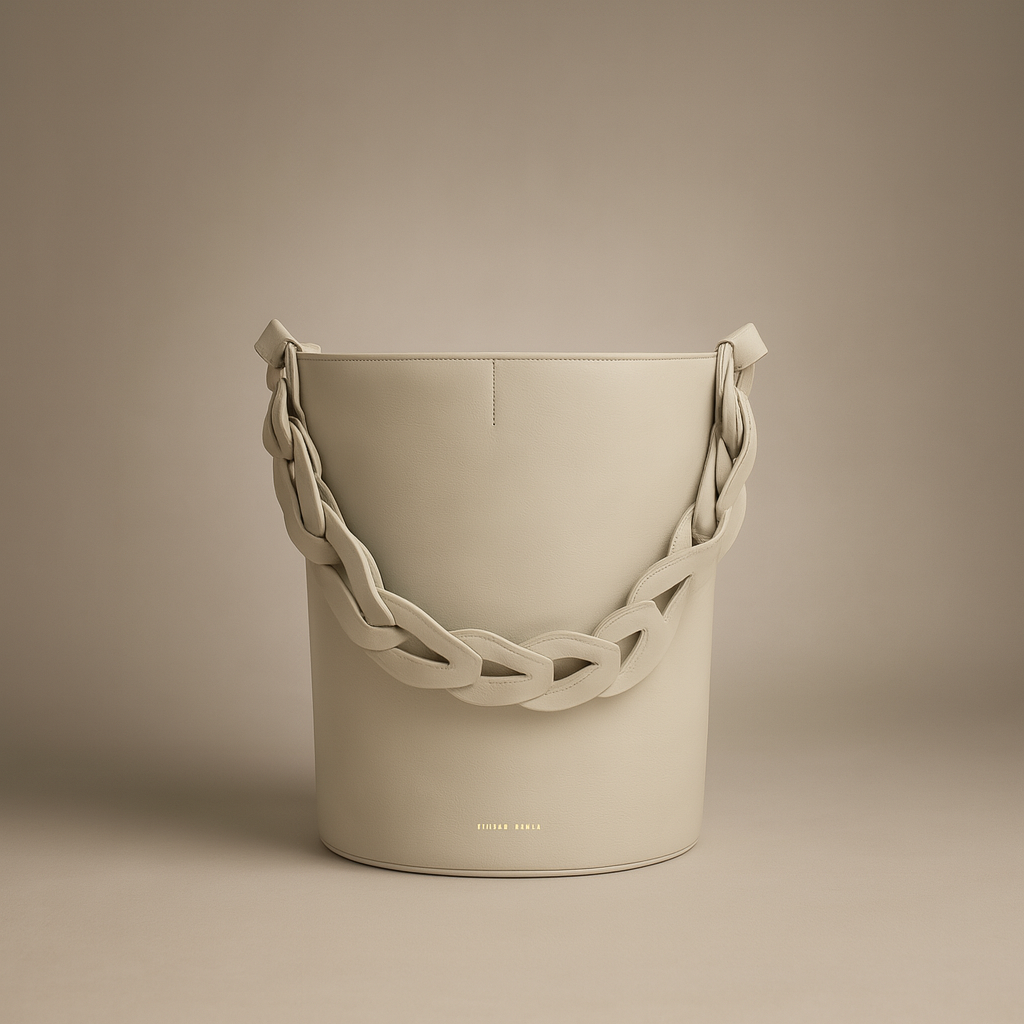 Louise Large Off White Bucket Bag