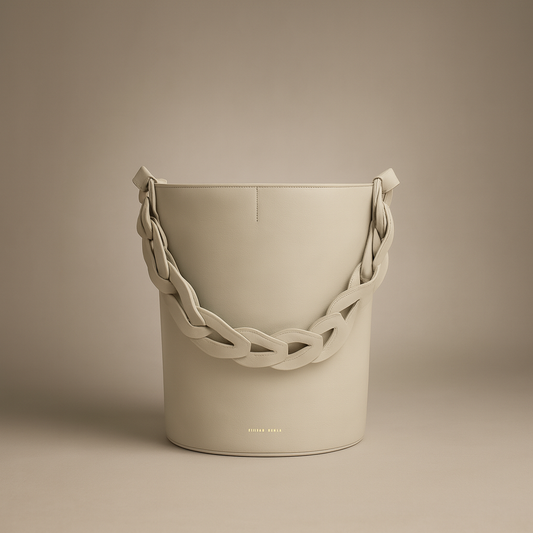 Louise Large Off White Bucket Bag