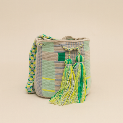 Handmade Small Crossbody Wayuu Black Bird
