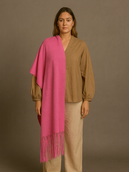 Fringes Cashmere Scarf