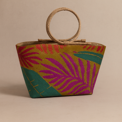 Big Shopper Beach Palm Leaves Bag