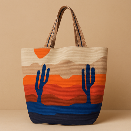 Sunset Cactus Tote