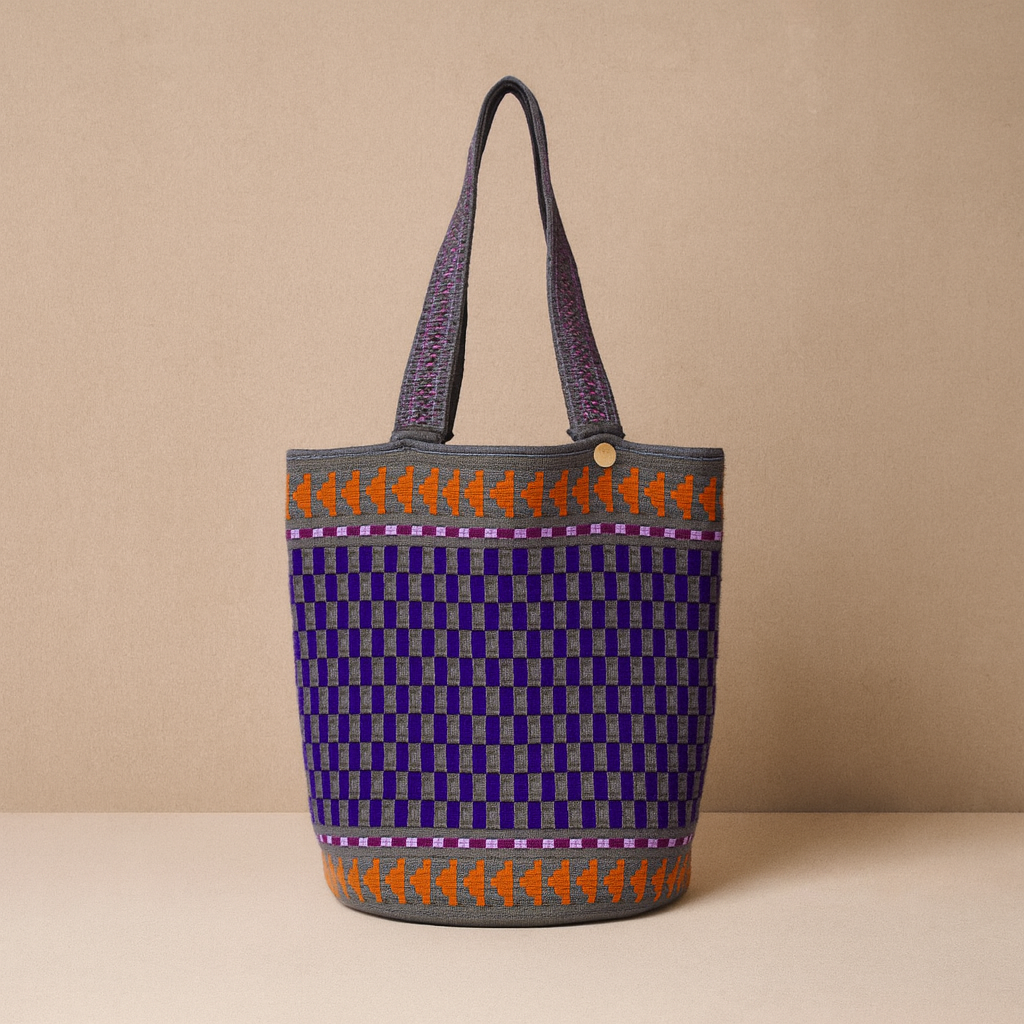 Wayuu Cala Tote Bag Anchovy