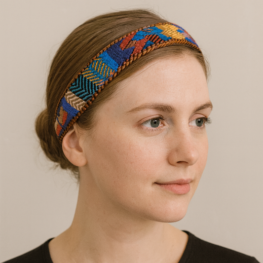 Multicolor Embroidered Headpiece