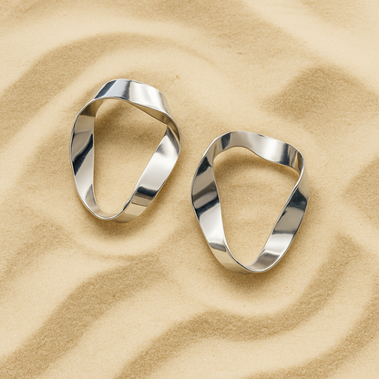 Onda Maxi Stud earrings