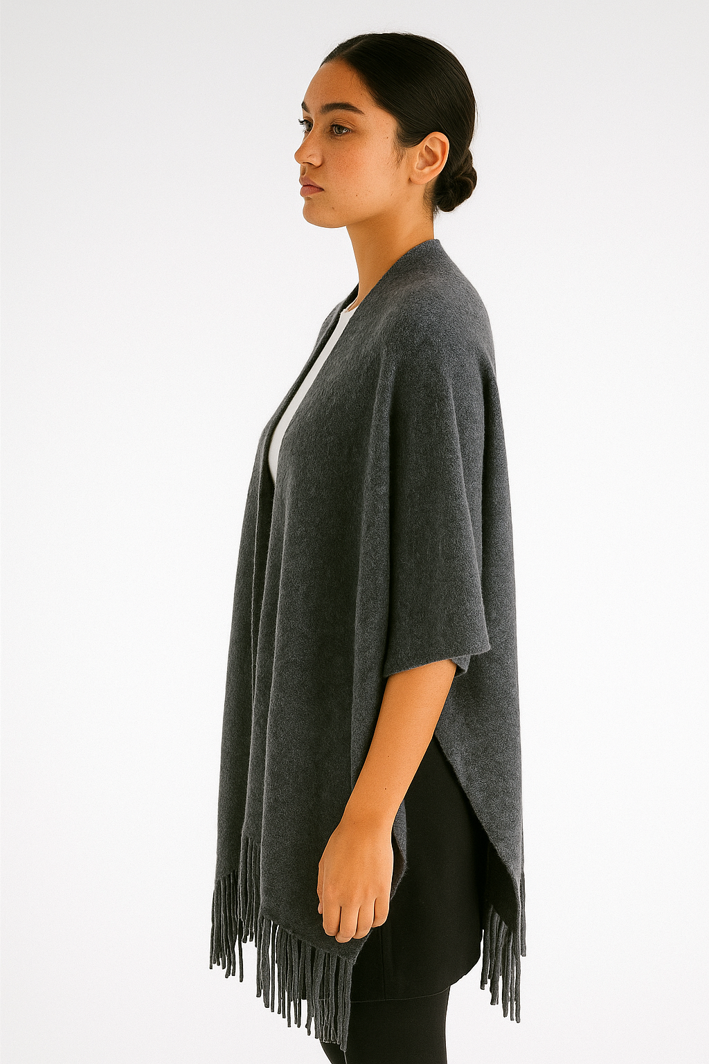 Cashmere poncho