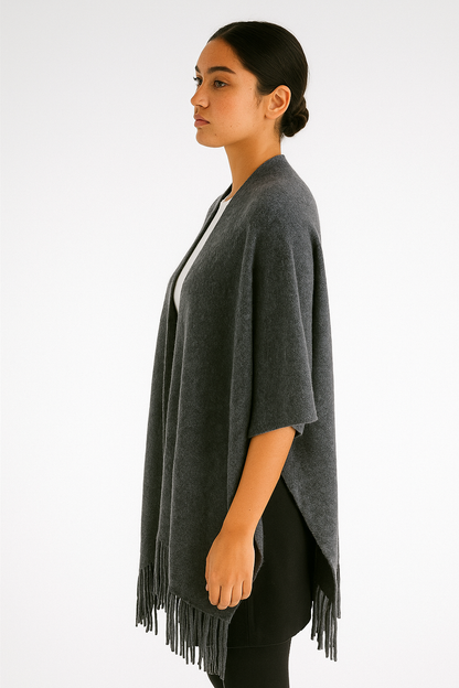 Cashmere poncho