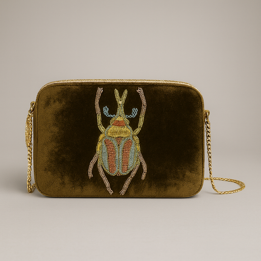 Beetle Velvet Bag