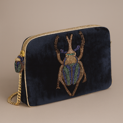 Beetle Velvet Bag