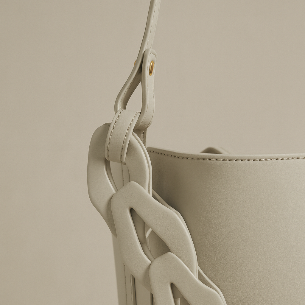 Louise Large Off White Bucket Bag