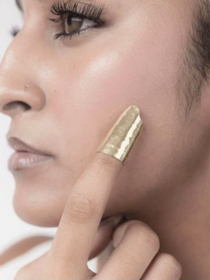 Gold-plated brass nail tips 