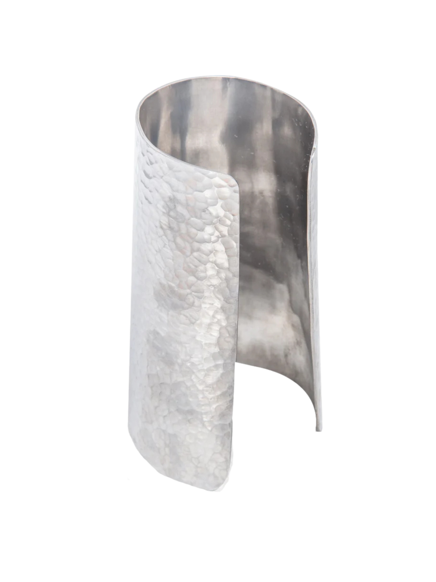 Aluminum Silver Cuff Bracelet 