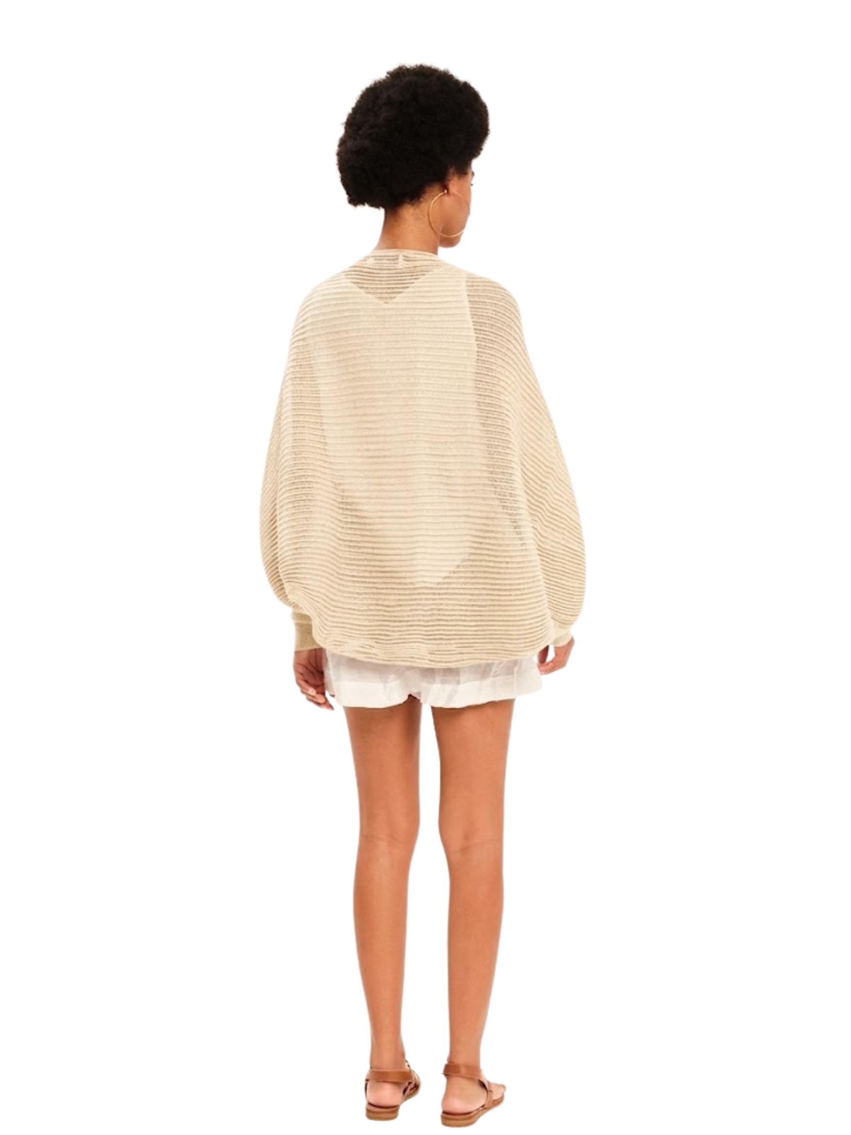 beige ecru cardigan