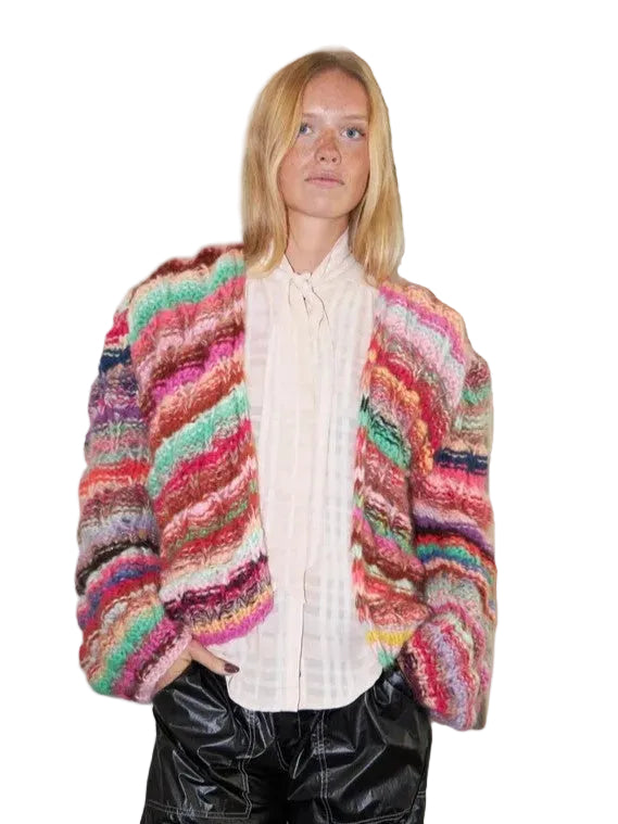 Arena Rainbow Cardigan Multi Stripe