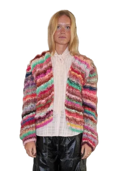 Arena Rainbow Cardigan Multi Stripe