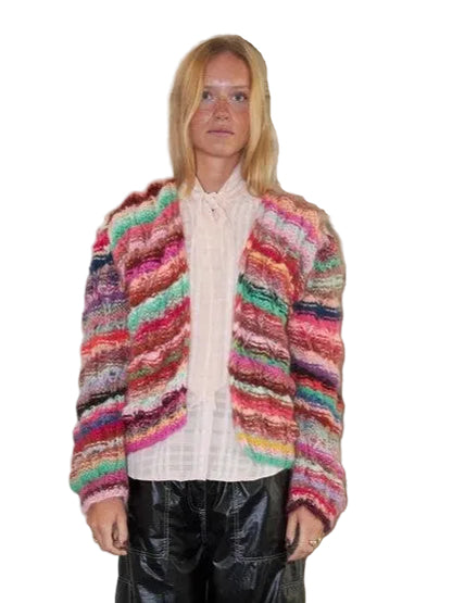 Arena Rainbow Cardigan Multi Stripe