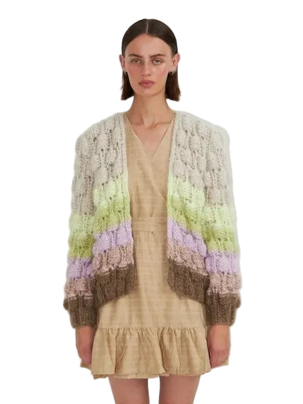 Arena Rainbow Cardigan Pastel Multi
