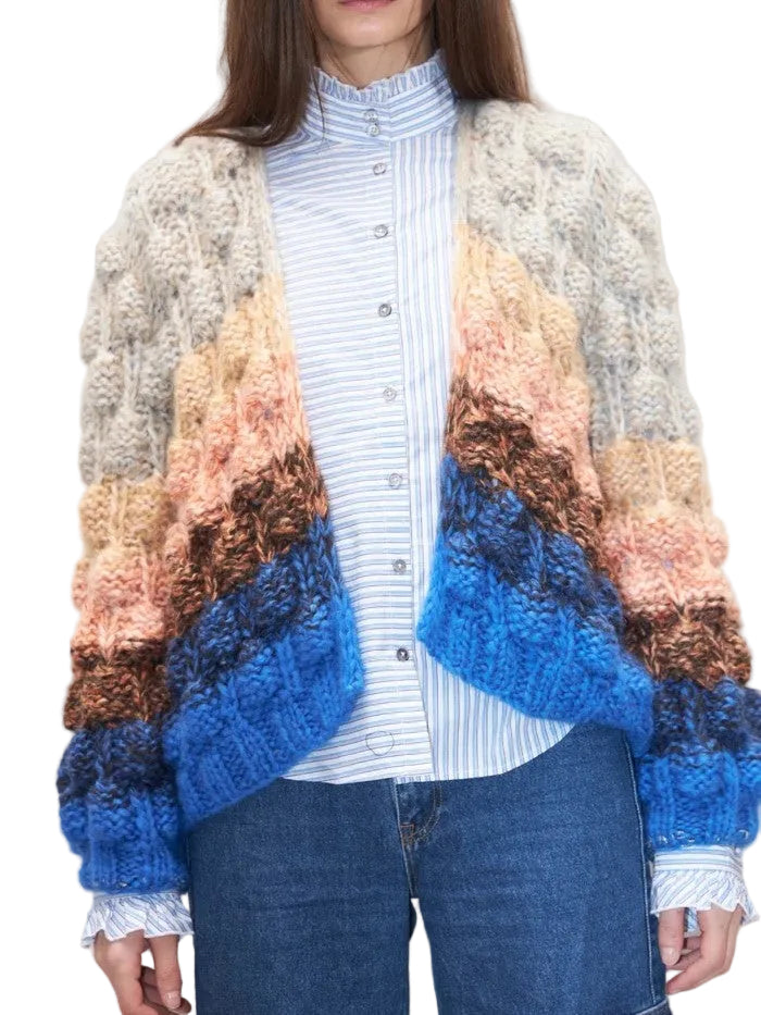 Arena Rainbow Cardigan Blue Multi