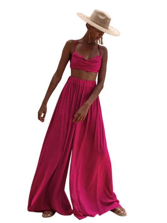 Pink Wide Pants
