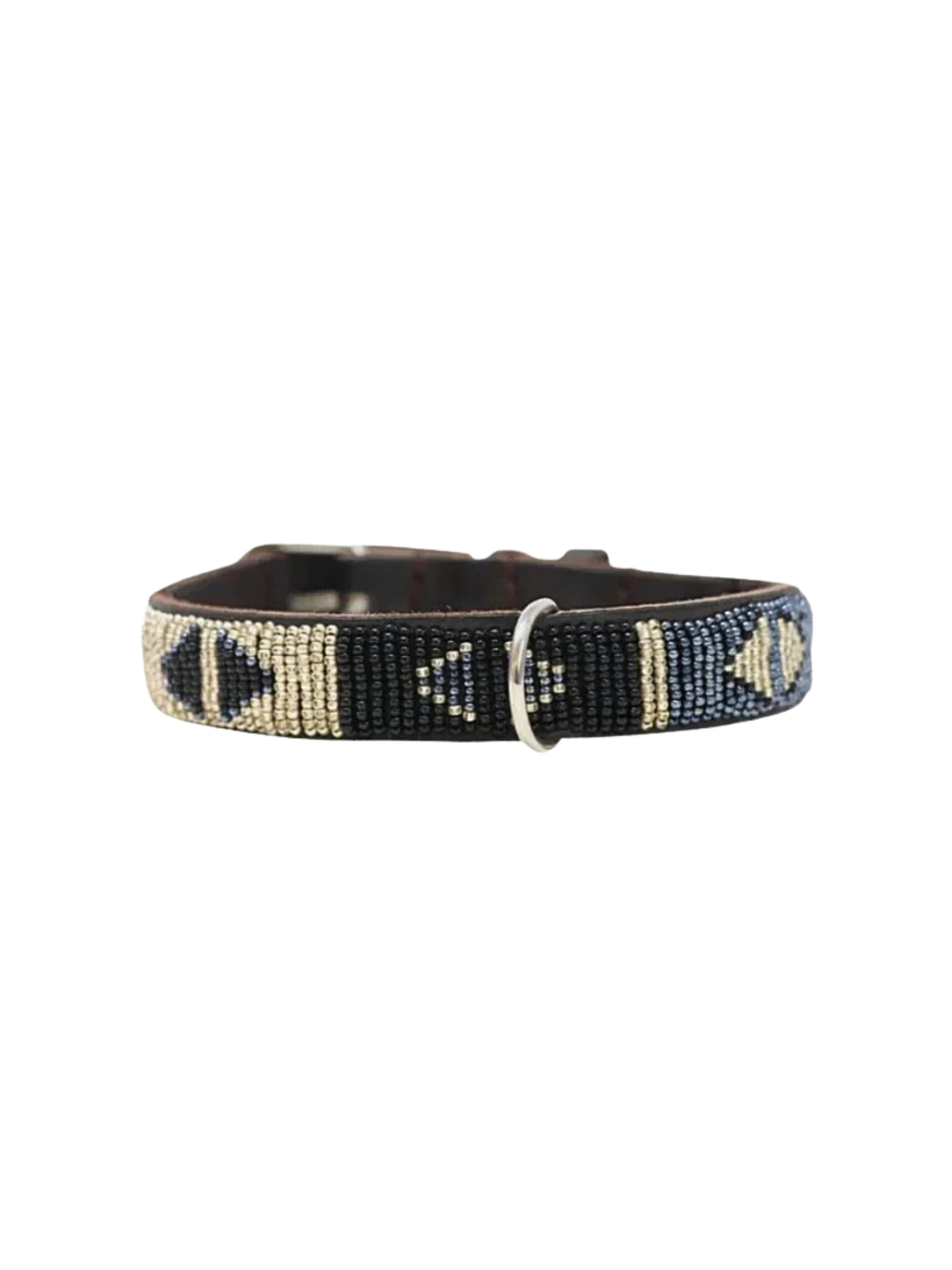 black Beaded Dog Collar
