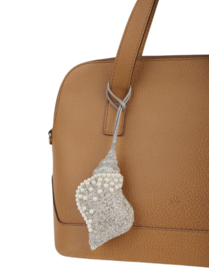 decorative silver shell charm
