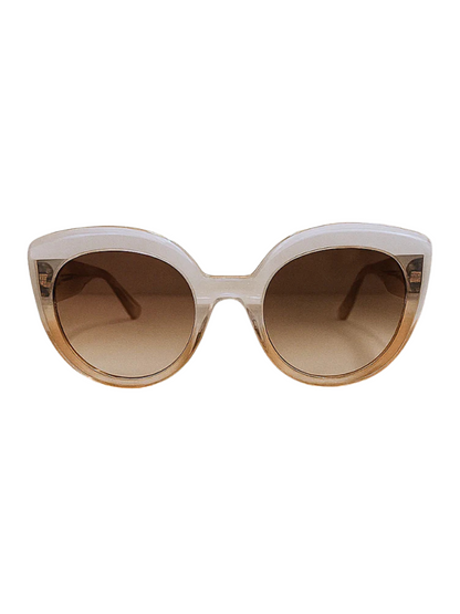 Light pink with yellow sunglasses