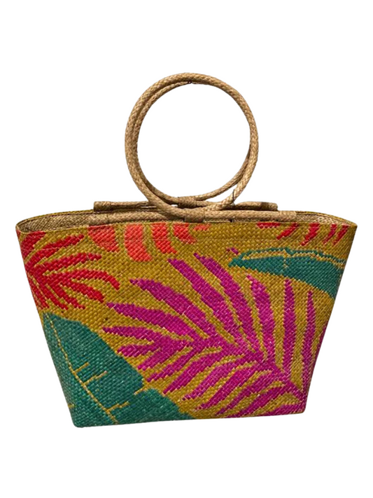  bag in woven natural fibers