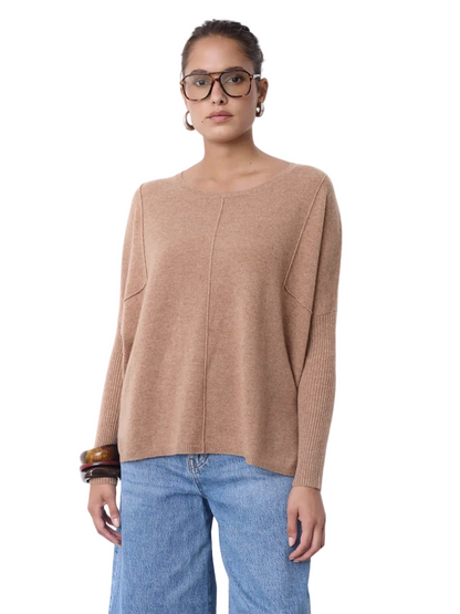 brown beige sweater